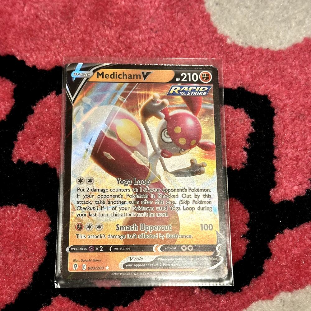 Medicham V #83 – Pokémon Evolving Skies - Full Art – As Pictured